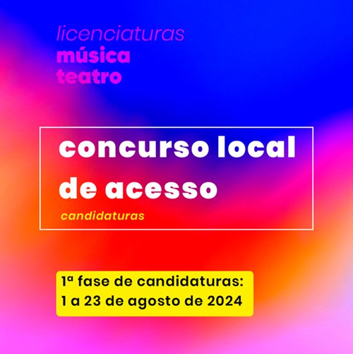 CONCURSO LOCAL DE ACESSO - CANDIDATURAS